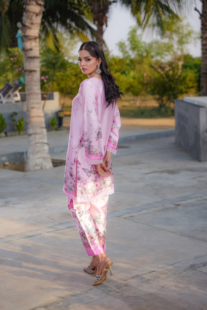CAMELLIA – Printed Charmeuse Silk Co-Ord Set