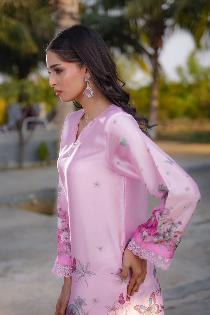 CAMELLIA – Printed Charmeuse Silk Co-Ord Set