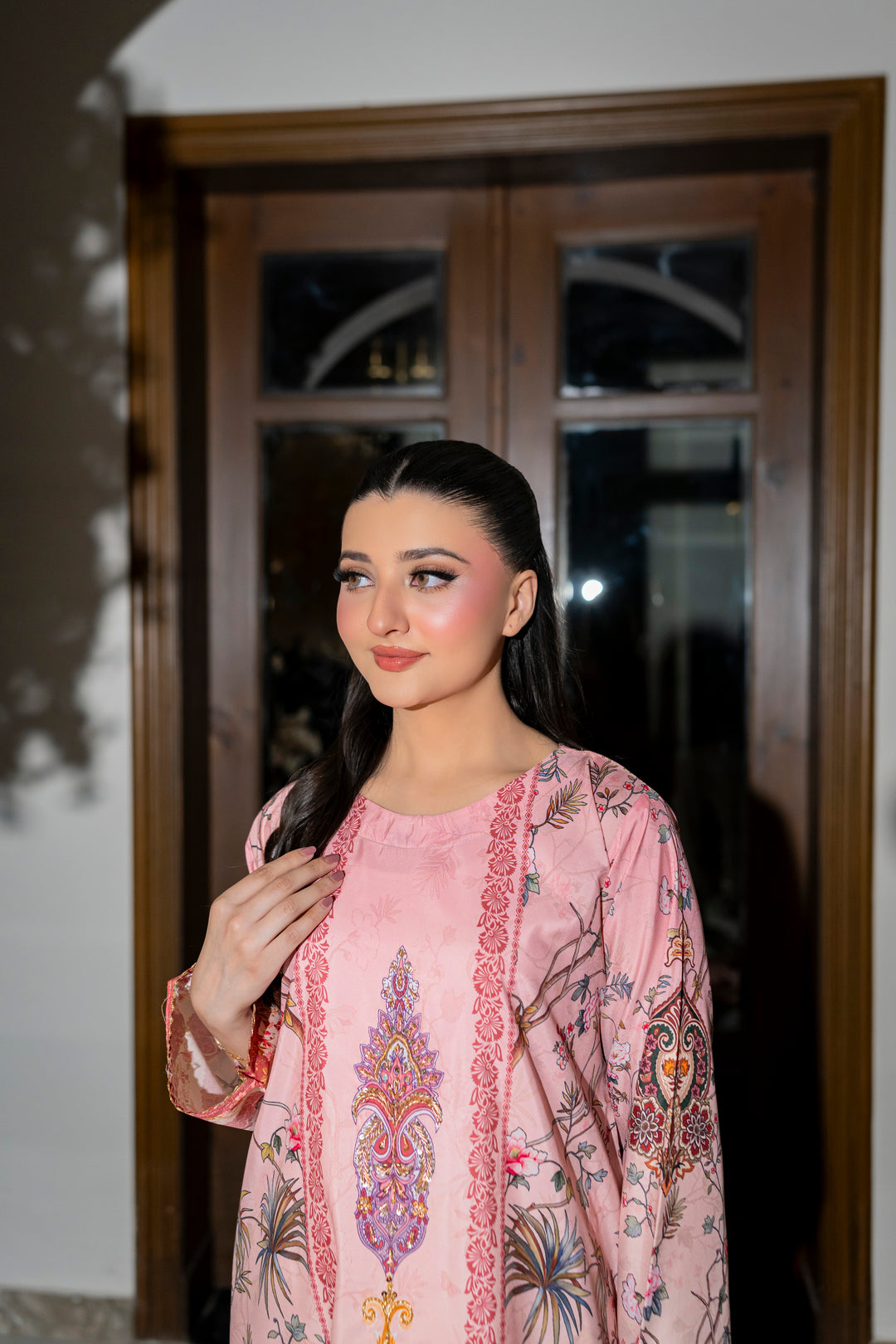 Rose Merry – Printed Swiss Silk 3Pc Suit