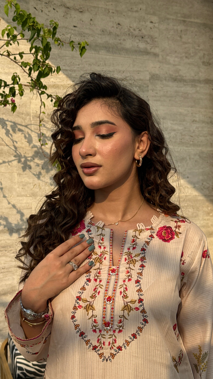 Rose – Printed Dobby Co-Ord Set