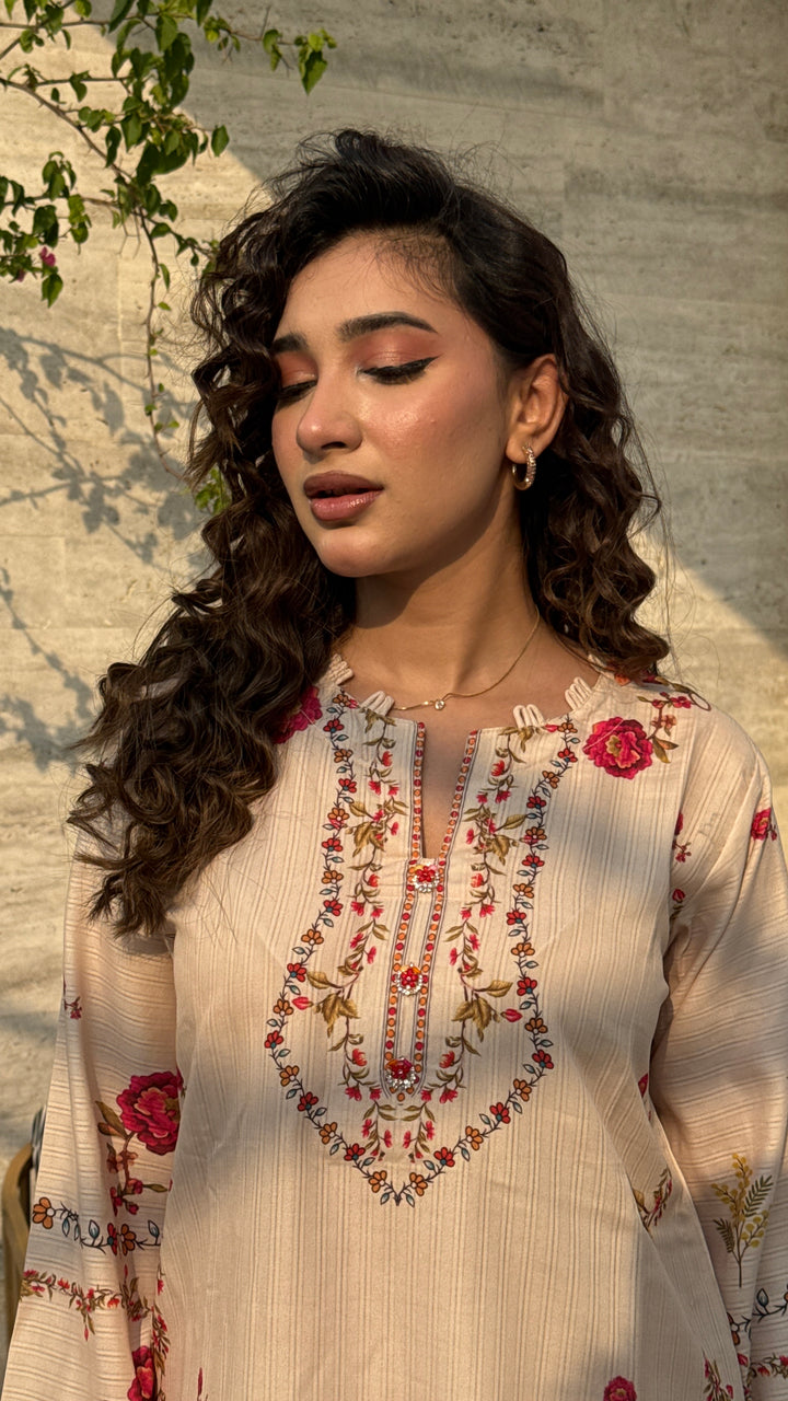 Rose – Printed Dobby Co-Ord Set