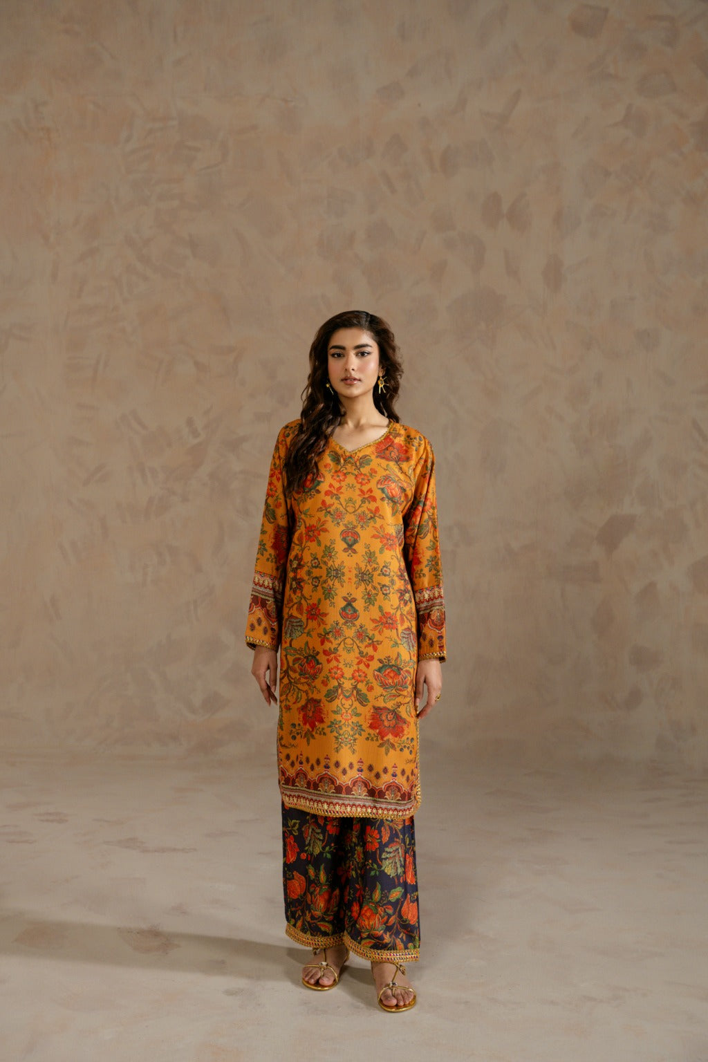 Ruby printed Dobby co-ord pret set for women by Zehnaz