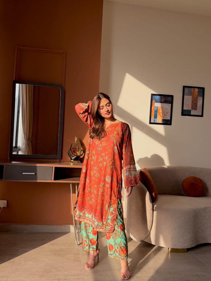 Amber – Printed Dobby Co-Ord Set