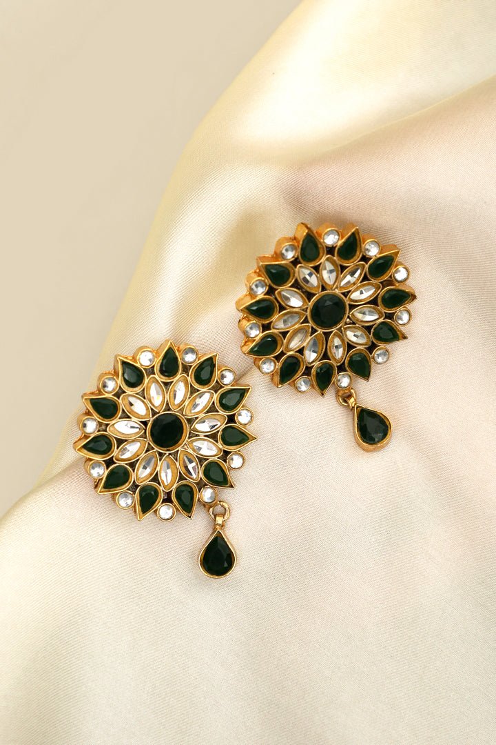 Arzoo Kundan Earrings - Zehnaz.ae