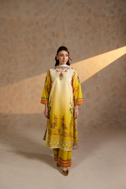 Dazzel – Printed Swiss Silk Set with Dupatta