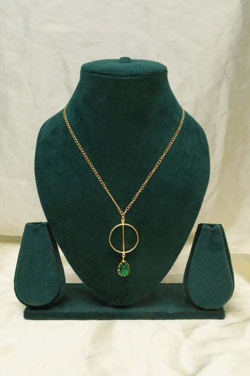 Green Drop Necklace