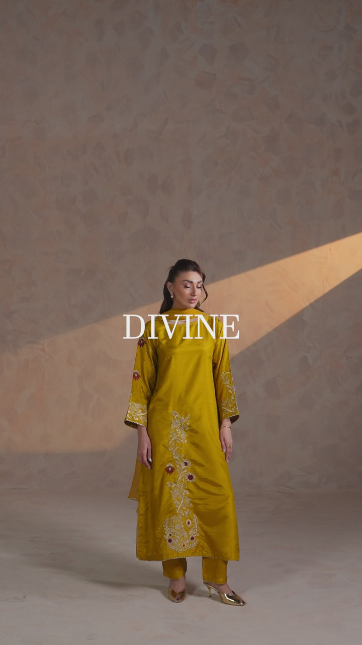 Premium embroidered raw silk pret set for women by Zehnaz Pakistan