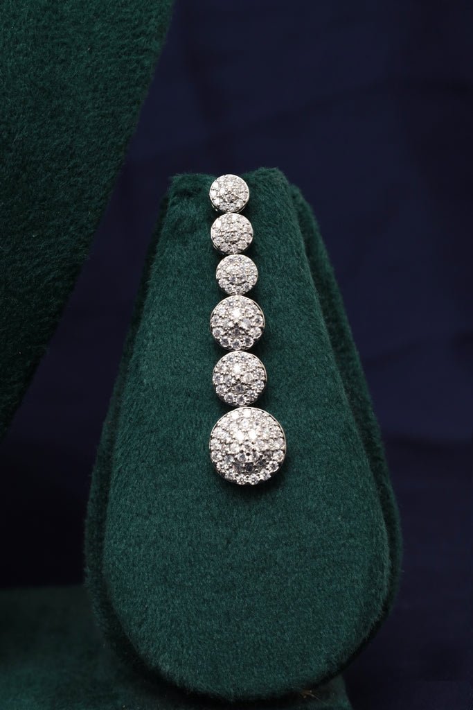 Royal Riviere Silver Plated CZ Jewelry Set - Zehnaz.ae